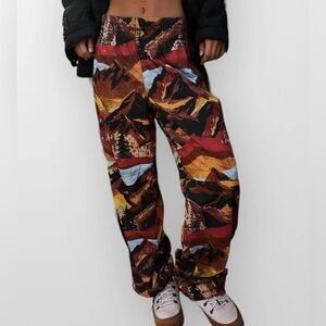 NWOT Free People Movement Mountain Print Pants